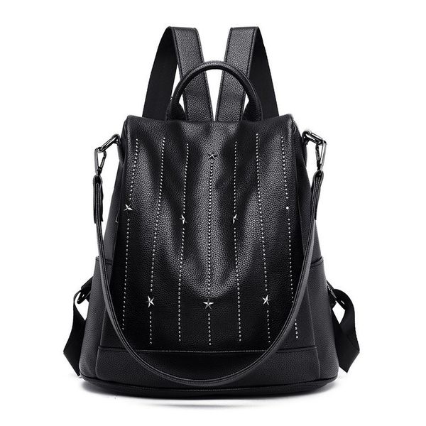 

women backpack style pu leather fashion casual bags small girl schoolbag business lapbackpack charging bagpack rucksack sport&outdoor packs