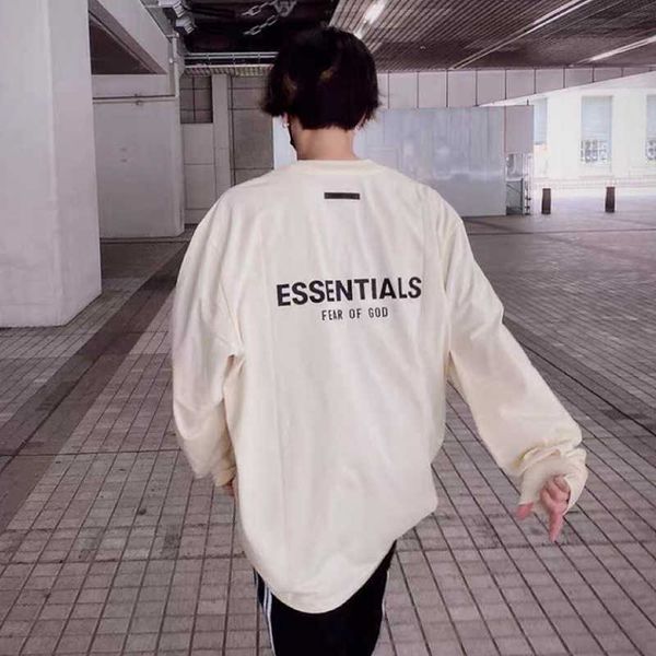 

loose designer men hoody essentials hoodies pullover sweatshirts fear god multi thread new glue pressed long sleeve high loose casual men&#0, Black