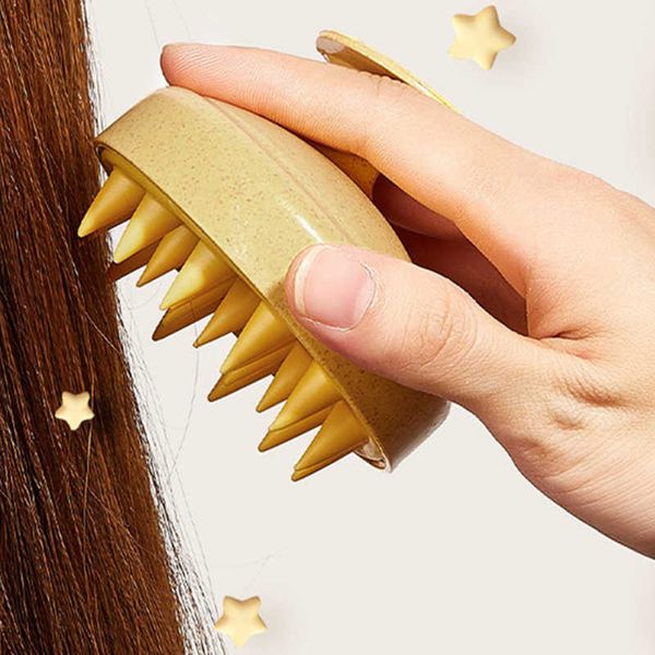 

head body scalp massage brush care tool comb shampoo hair washing combs shower brush bath spa slimming massaging brushes vtm tb2001, Silver