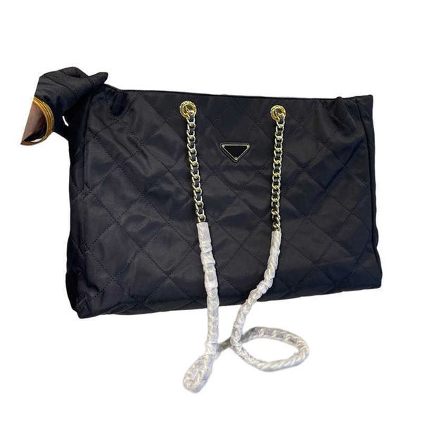 

pbag triangle logo shopping bags totes prabag designer tote bag women nylon handbag large capacity handle crossbody purse 221008
