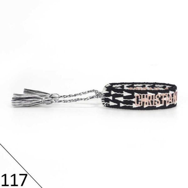 

2022s brand fashion bracelet adjustable woven friendship luxury bangles for women men designers vintage braided embroidery tassel bracelets1, Golden;silver