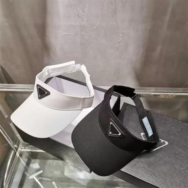 

classic designer empty cap casual summer visor sun mens designers hat sports women golf tennis outdoor beach headband snapback277l, Blue;gray
