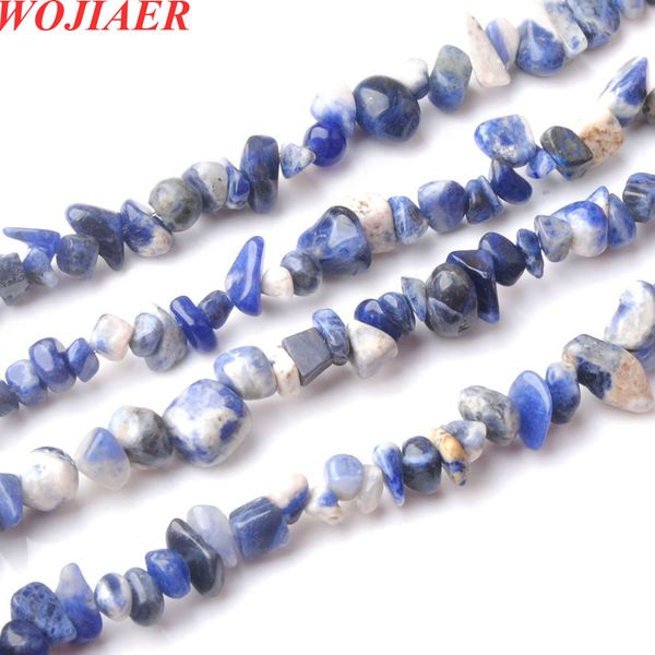 

35inche nugget natural stone beads chip loose spacer handmade for diy jewelry making bracelet findings wholesale by925, Black