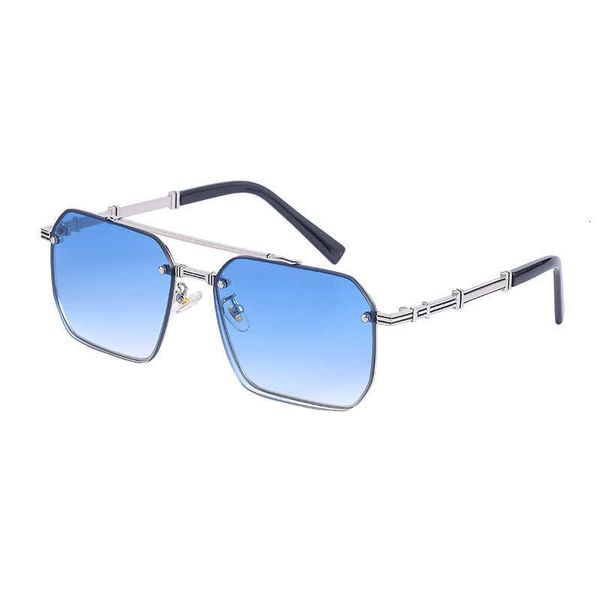 

sunglasses sun glasses fashion big frame men sun male frameless square eye simple generous gold tea light color black gray female trendy gsa, White;black