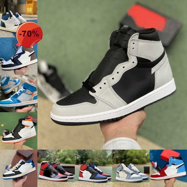 

jumpman 1 1s high sports basketball shoes men women fragment bio hack shadow 2.0 bred patent electro orange hyper royal dark mocha