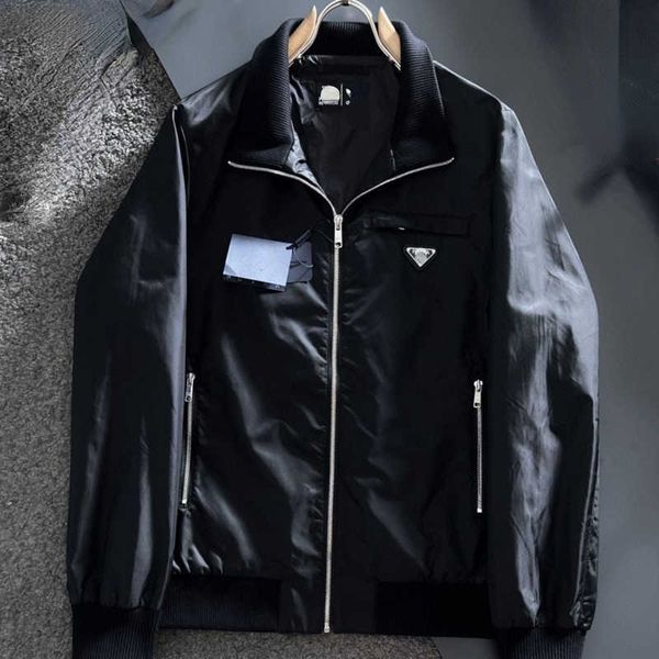 

fashion brand co branded pra 22 autumn and winter new business men's polo jacket coat quality, Black;brown