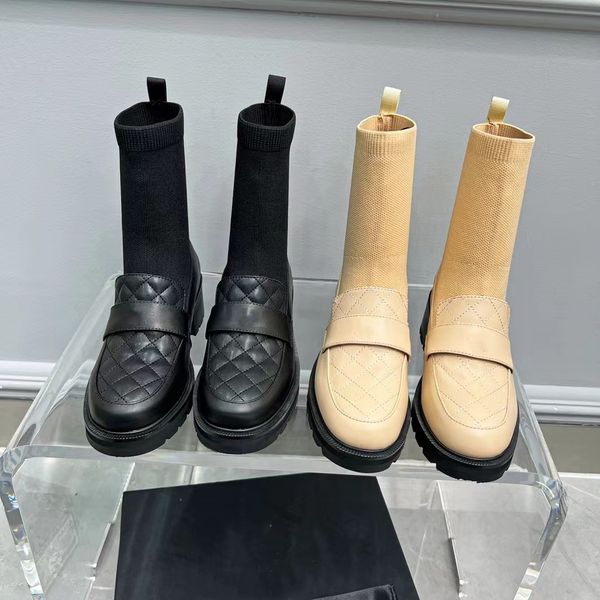

womens boots round toe super popular loafers shoes size 35-40, Black