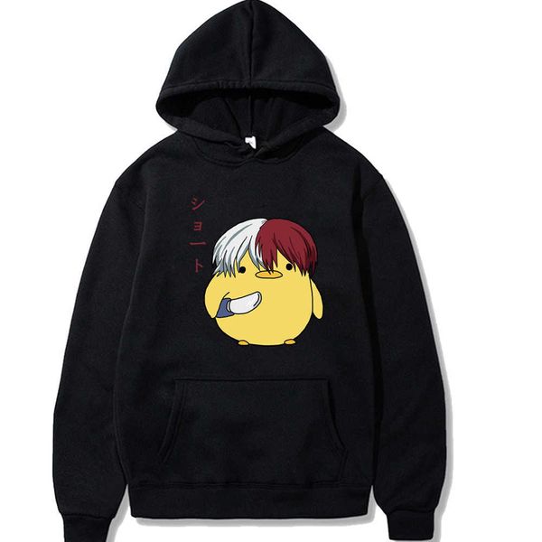 

men's hoodies sweatshirts anime my hero academia streetwear kawaii cartoon s japan sweatshirt g221008, Black