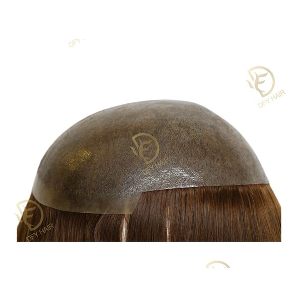 

women's hair block 0.08mm poly injection 16 "natural human hair durable chinese cuticle remy hairs, Black;brown