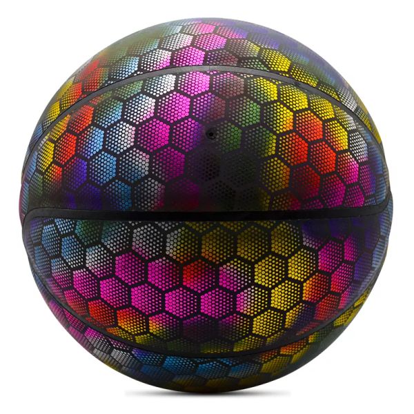 

balls professional size 7 customized reflective basketball glow basketball