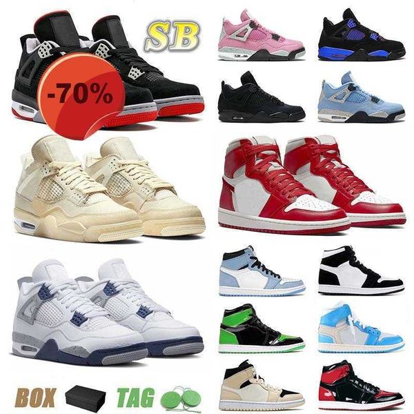 

jumpman 1 4 basketball shoes mens womens midnight navy 1s high newstalgia panda reimagined 4s iv blue thunder black cat cactus jack mid