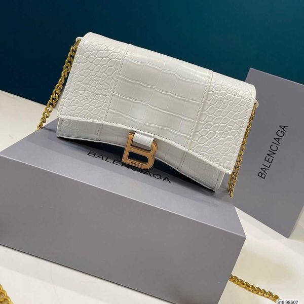 

designer luxury womens bag balencigas handbag b-shaped paris single shoulder messenger fashion square gift shoulder oblique span versatile h