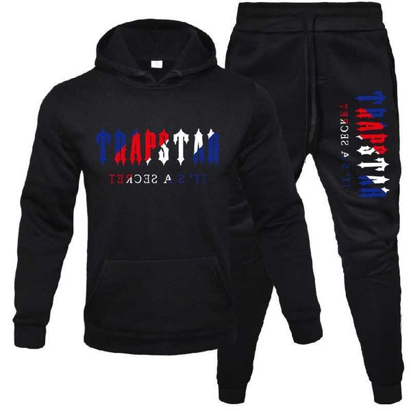 

men's tracksuits trapstar hoodie sweatpants fashion autumn winter men/women brand hoodies jogging suits streetwear athletic mens sets g, Gray