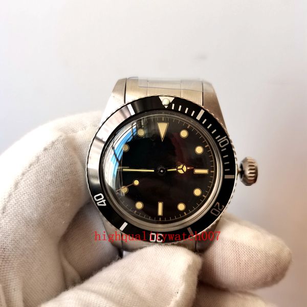 

original box file high-quality watch new version men's vintage 40mm black dial 1675 eta 2813 movement automatic movement mens fashion w, Slivery;brown