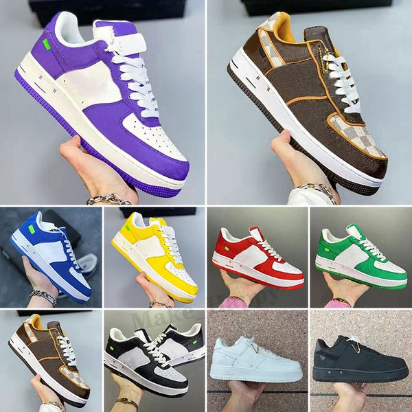 

white low mca university blue mens outdoor shoes fashion designers sneakers one des chaussures shoes size 36-45, Black