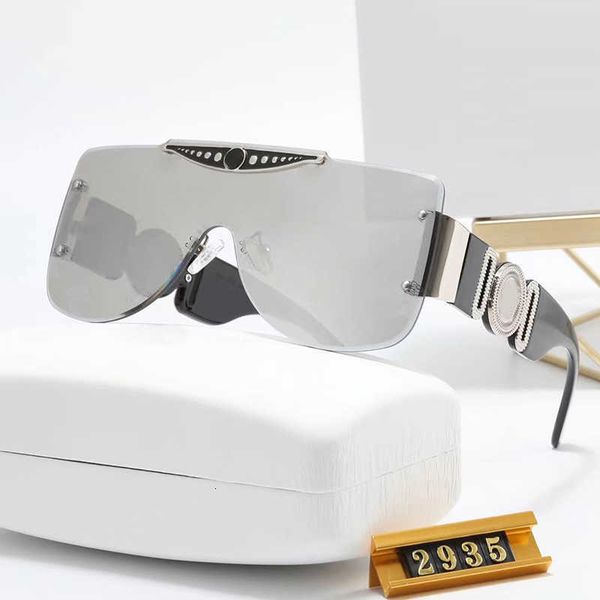 

sun glasses oversized brand sunglasses for women print trendy oval eyewear mixed metal square classic style mens fashion anti ultraviolet, White;black