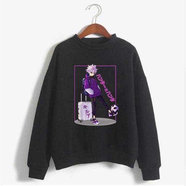 

men's hoodies sweatshirts hoodie sweatshirt hunter x hoodies killua zoldyck print cosplay come anime women/men g221008, Black