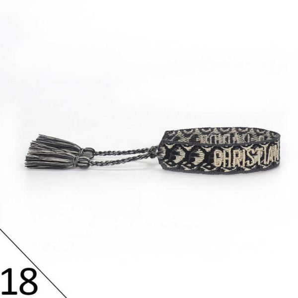 

2022s brand luxury braided bracelet adjustable woven friendship bangle for womens mens designer letter embroidery rope bracelets jewelry gif, Golden;silver