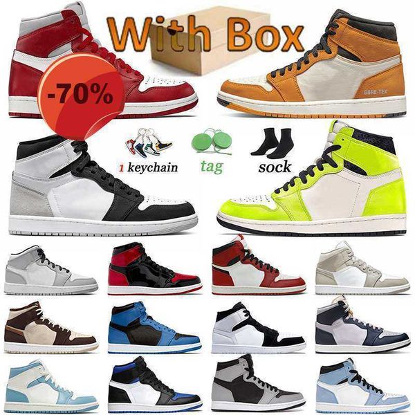 

jumpman basketball shoes mid sneakers sports trainers fashion men stage haze patent bred college grey white element womens 1 1s