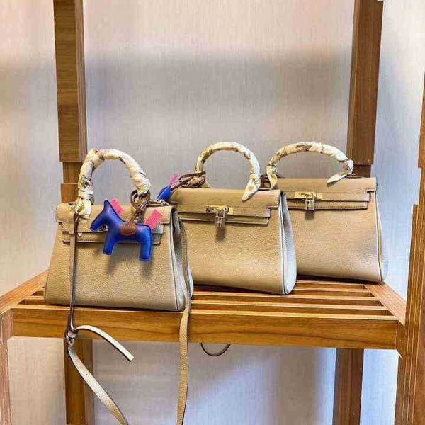 

kellies woman handbags herme genuine leather luxury designers bags shoulder bride bag litchi grain head layer cowhide crossbody