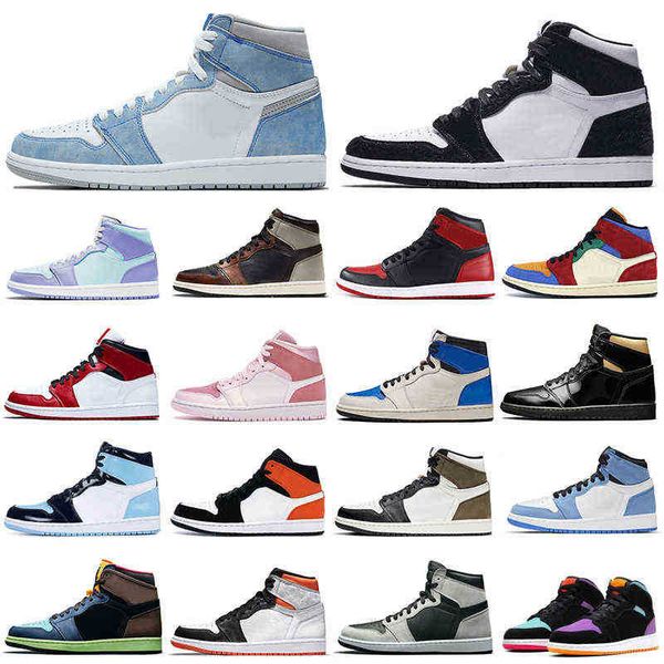 

excellent 1s men basketball shoes 1 hyper royal banned bred shadow chicago women mens trainers sports sneakers walking jogging wholesale jor, Black