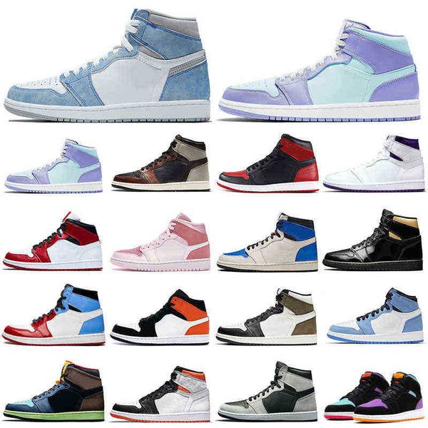 

discount 1s men basketball shoes 1 university blue obsidian shadow light smoke grey women mens trainers sports sneakers dropshipping j og de, Black