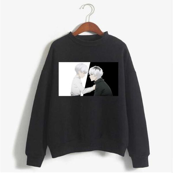 

men's hoodies sweatshirts hoodie sweatshirt tokyo ghoul kaneki ken sasaki print cosplay come anime women/men g221008, Black