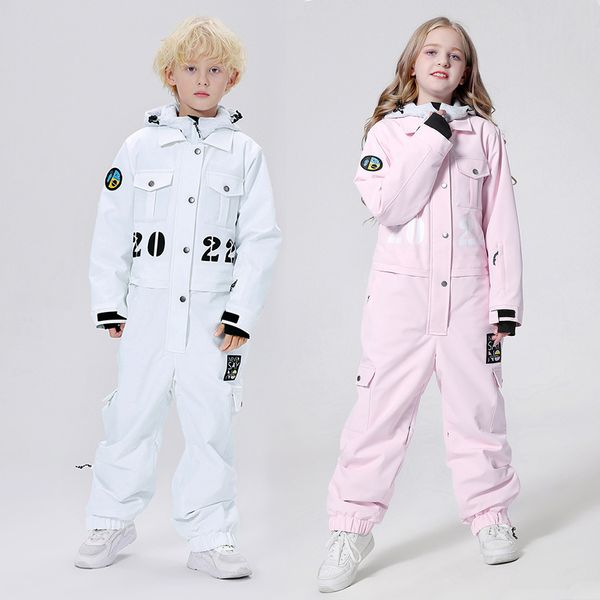 

skiing suits winter waterproof boy girls snowsuit sport children ski clothes outdoor snowboard jumpsuit kids tracksuit mountain 221008