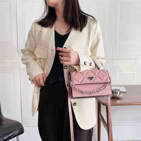 

70% off 2023 designer bag lingge chain autumn winter korean embossed small square women's one messenger6kkv