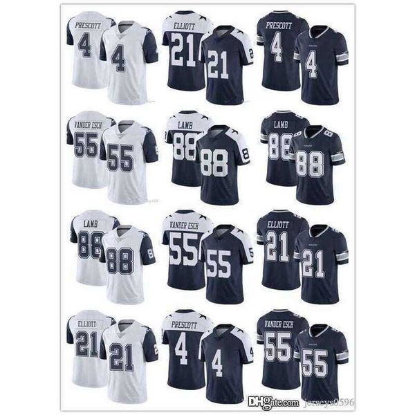 

jersey men women dallas''cowboys''jersey 4 dak prescott 7 trevon diggs 21 ezekiel elliott 88 ceedee lamb football jersey, Black;red