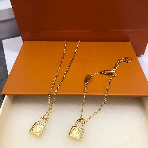 

trendy lock pendant necklaces gold chain bracelets girls personality charm necklace hip hop designer bangle, Silver
