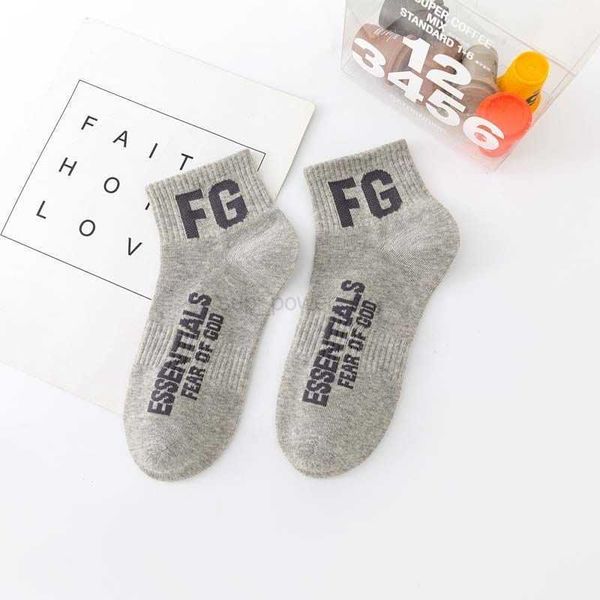 

men's socks essential designer trendy socks men women's fashion brand sock prosperity letter sports style cotton socking, Black