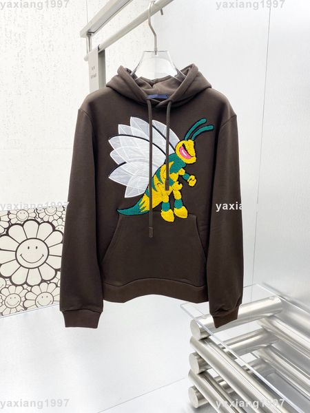 

2023ss spring and summer new hoodies high shirt grade cotton sweatshirts printing short pants sleeve round neck panel t-shirt size s-m-l-xl-, Black;brown