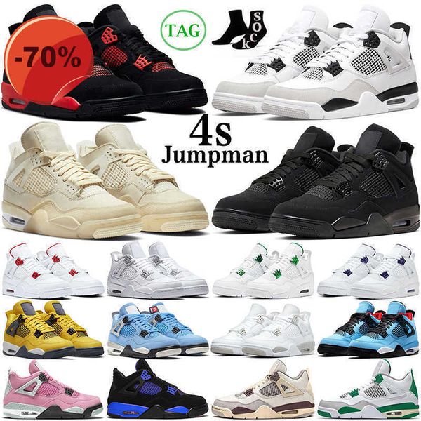 

jumpman 4 4s mens basketball shoes military black cat canvas red thunder university blue thunder pink cactus jack men women trainers outdoor