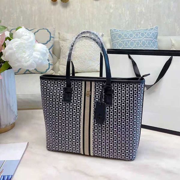 

leather fashion handbag torysbirchs designer bags original quality tb new high capacity tote bag mom shopping bag luxury woman's should