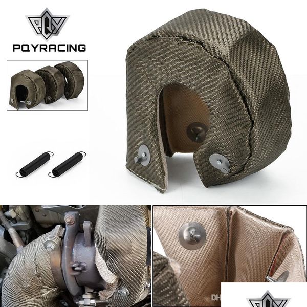 

turbochargers pqy - 100% fl titanium t3 turbo blanket heat shield fit / t2 t25 t28 gt28 gt30 gt35 and most pqy-tbf03 drop d dhcarpart dhbnk