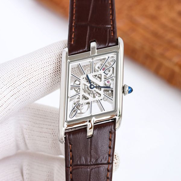 

diamonds hollow mens watch automatic mechanical wristwatches 27mm waterproof fashion wristwatch montre de luxe watches, Slivery;brown