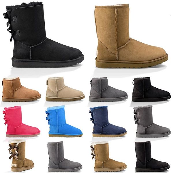 

winter snow boots black grey brown fashion classic ankle girls short boots shoes men women outdoor