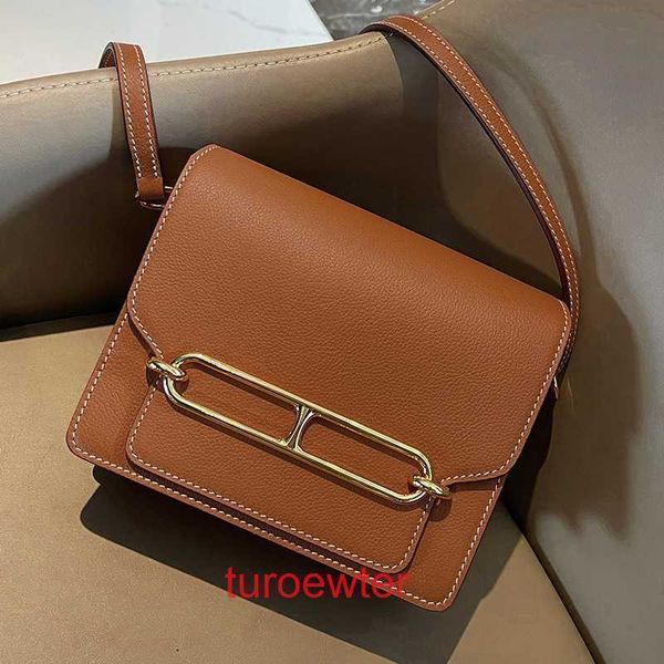 

designer herme bags womens roulis's genuine leather shoulder handbags high sense bag 2022 new fashion leather tofu stewardess single sh