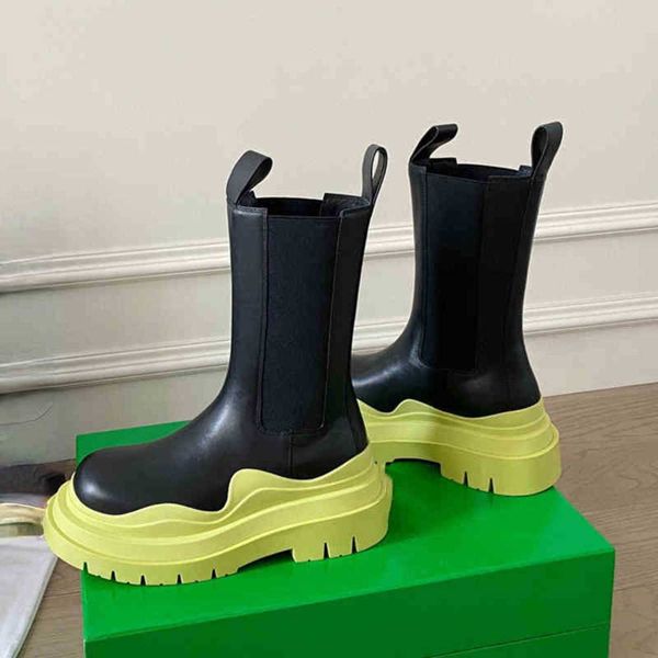 

boots ankle boots motorcycle high knee women hiking winter designer shoes brand for men 220228, Black