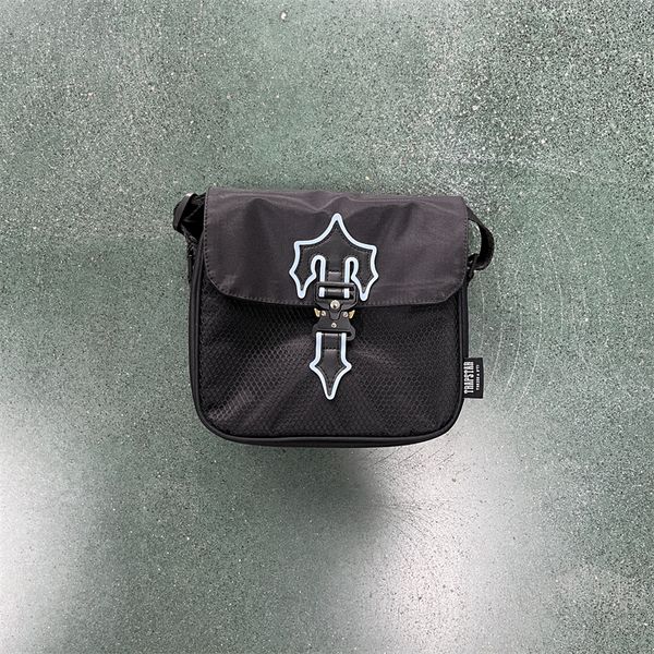 

trapstar bag men and women irongate t cross-body - black/ice blue 1to1 quality one shoulder crossbody wallet uk luxury designer high street
