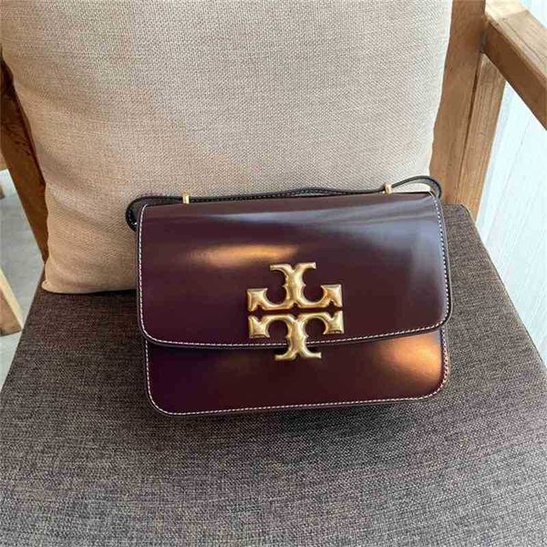 

handbags torys tofu burchs designer bag small bead bright cow leather single fashionable simple women's shoulder crossbody