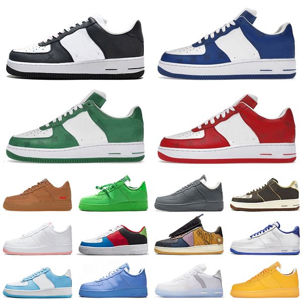 

airforces 1 low designer shoes offs white grey brooklyn one wheat men women trainers medium blue ts cactus jack skeleton wheat beige sports