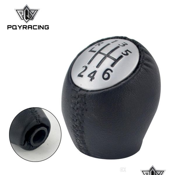 

shift knob pqy - leather 6 speed manual car gear shift knob styling for renat megane scenic laguna espace master vauxhal op dhcarpart dhmy9