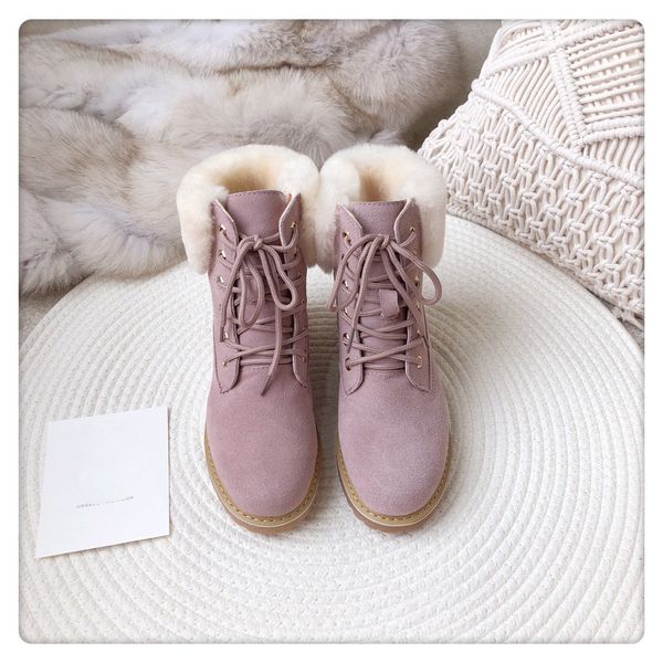 

ug classic women warm snow boots winter shoes full fur fluffy furry satin ladies boot ankle boot, Black