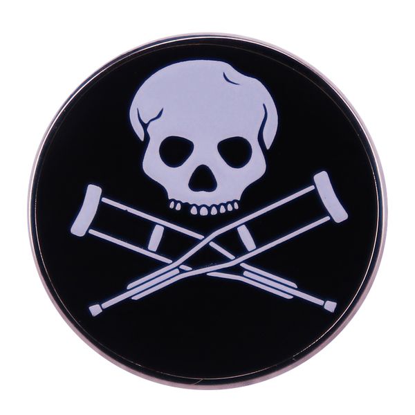 

jackass-skull button brooch backpack decorative accessories, Blue