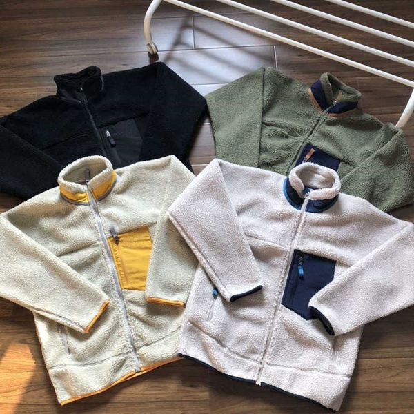 

22ss pata designer jacket mens wool coat winter warm zippered cardigan coats men women casual jackets oversize windbreaker, Black;brown