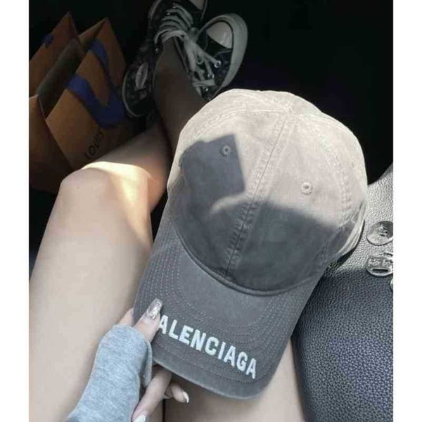 

balenciga balencaigass ball hat designer caps buy grey baseball cap luxury washed cap embroidered letter duck tongue hat for me, Blue;gray