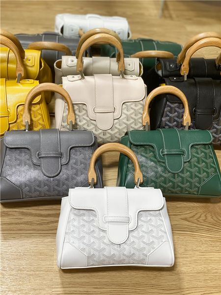 

luxury designer bags mini saigon bag with wooden handle small square bag real leather