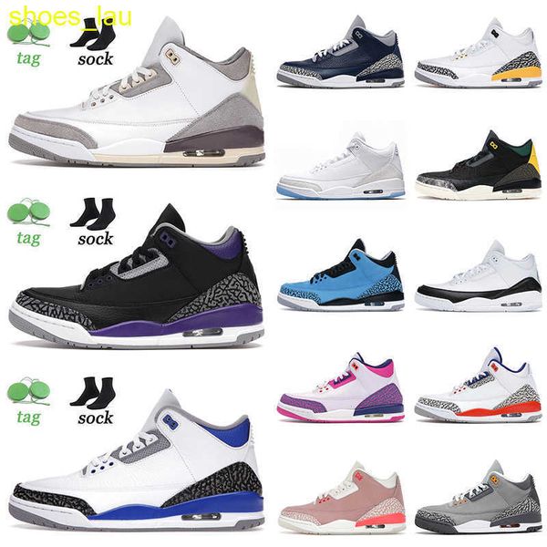 

golf shoe basketball shoes outdoor trainers sneakers medium grey court purple racer blue rust pink original 3 3s fragment mens womens